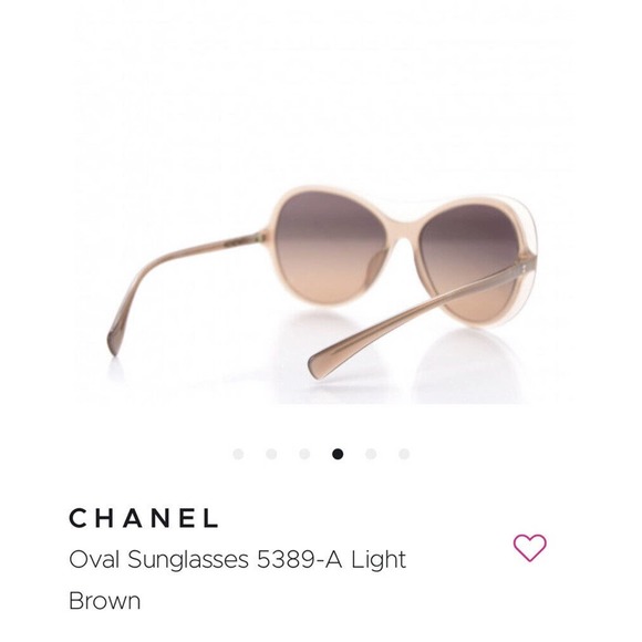 CHANEL Sunglasses Oversized Oval Style 5389 Light Brown Fall Sunnies - Picture 4 of 16